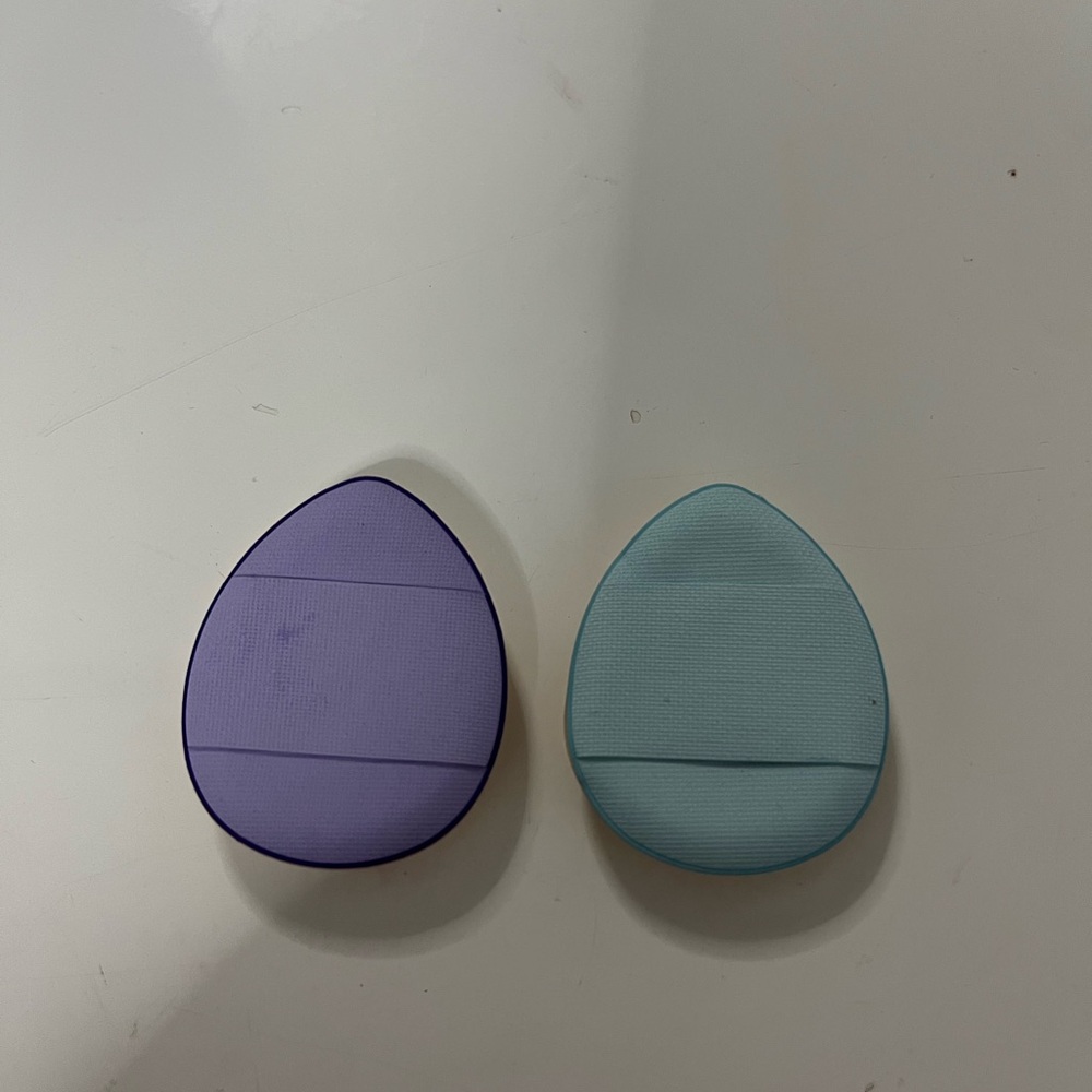 Purple and Blue Makeup Sponge Set